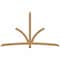 Ekena Millwork Davenport Timber Gable Bracket, Western Red Cedar, 96"W x 56"H x 3 1/2"D x 3 1/2"F, 14/12 Pitch GBW096X56X0404DAV00SWR - alternate 1